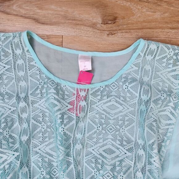 🔹️NWT Xhilaration Turquoise Blue Swim Coverup Small - Picture 3 of 12